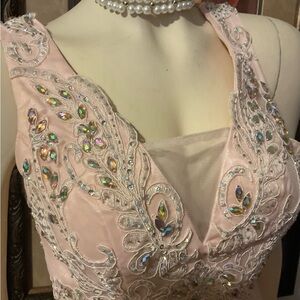 Bee Darlin / Elegant Light Coral Embellished Dress